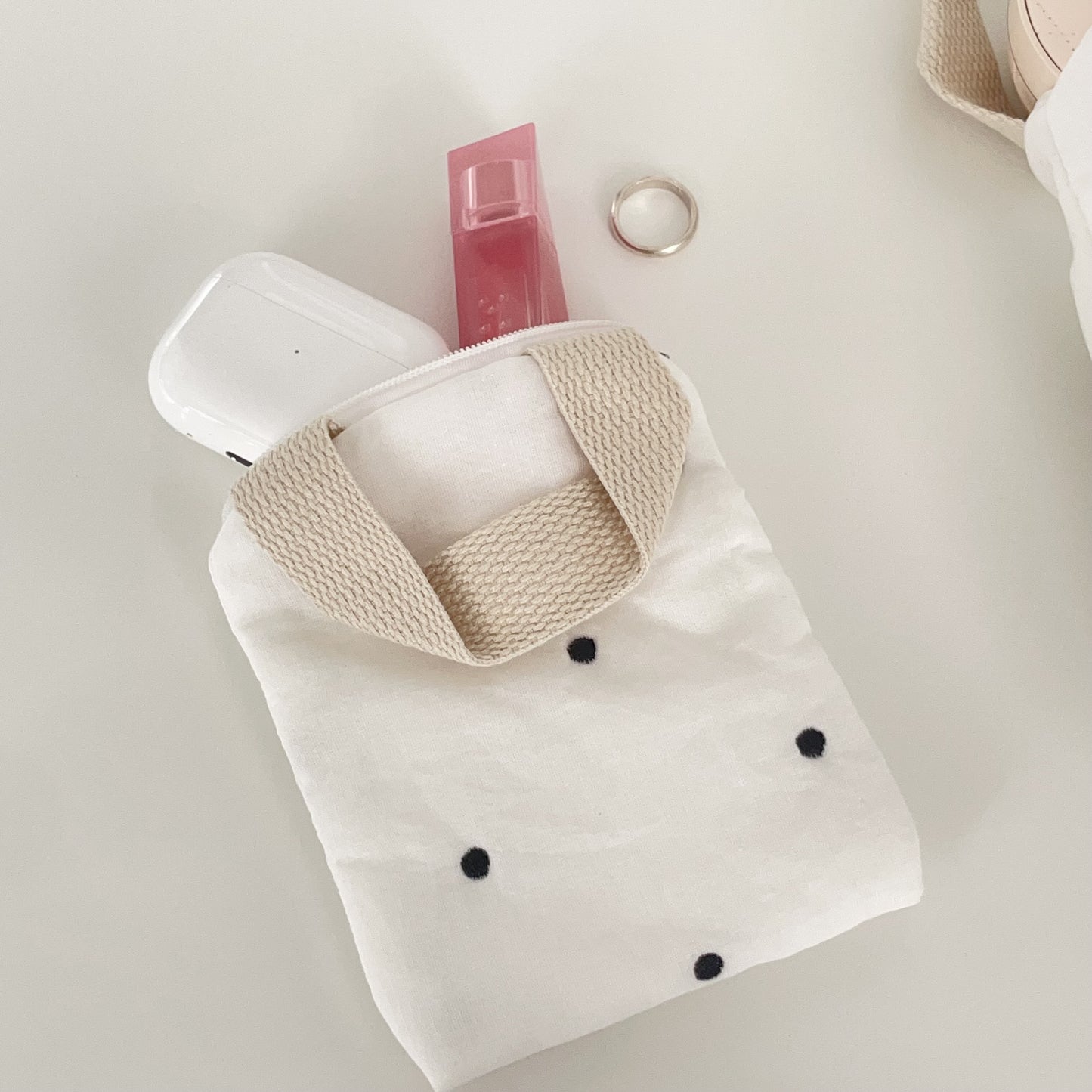 Dot Cotton Pouch