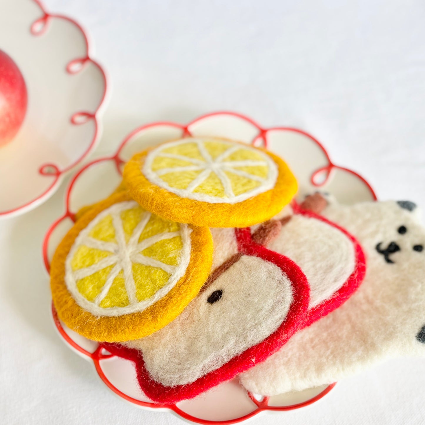 Tutti Fruity Wool Coaster