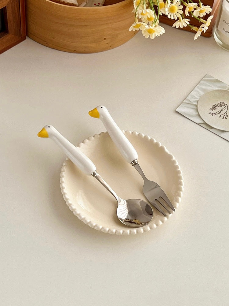 Ducky Spoon & Fork Set