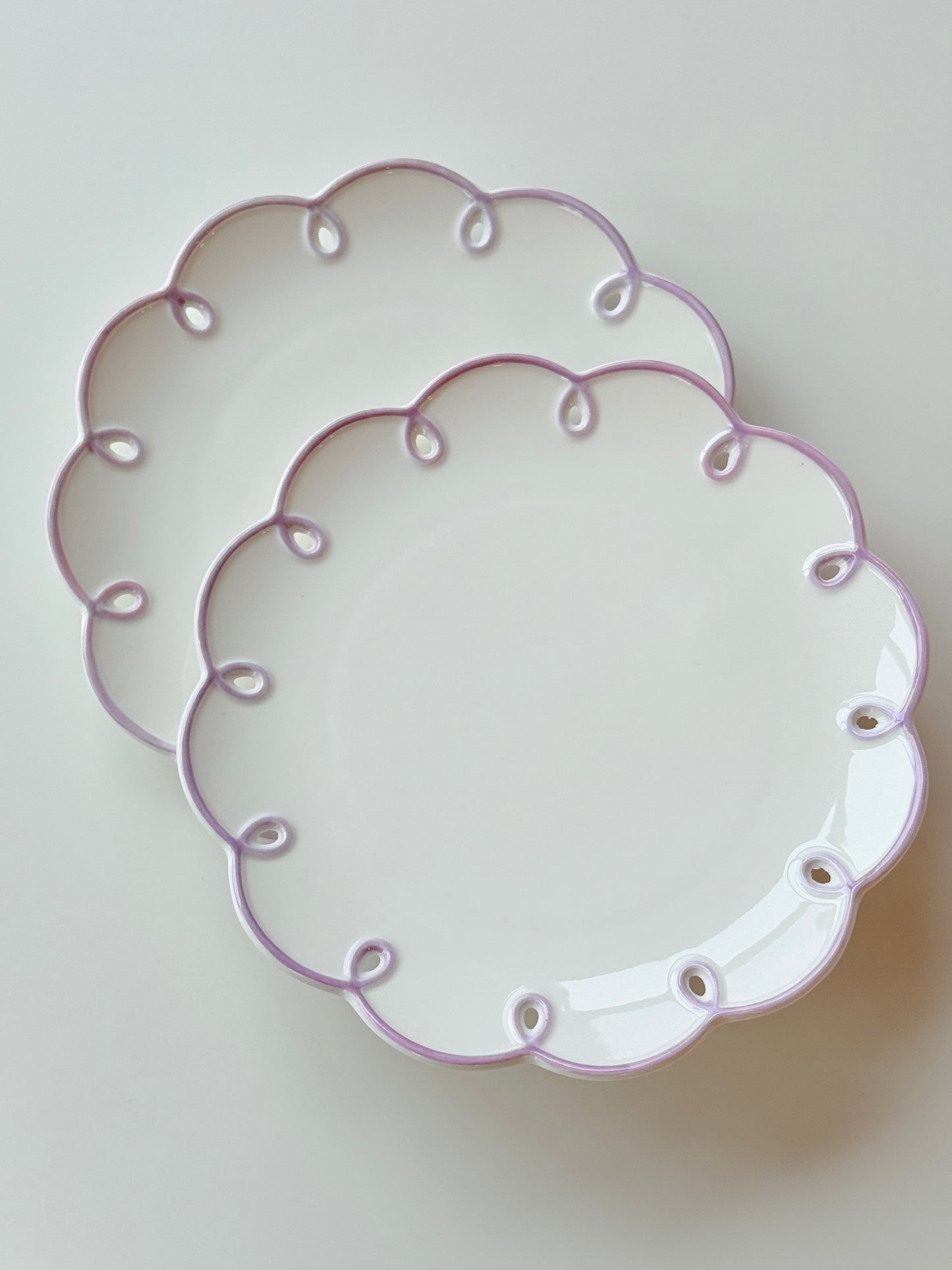 Violet Plate Set