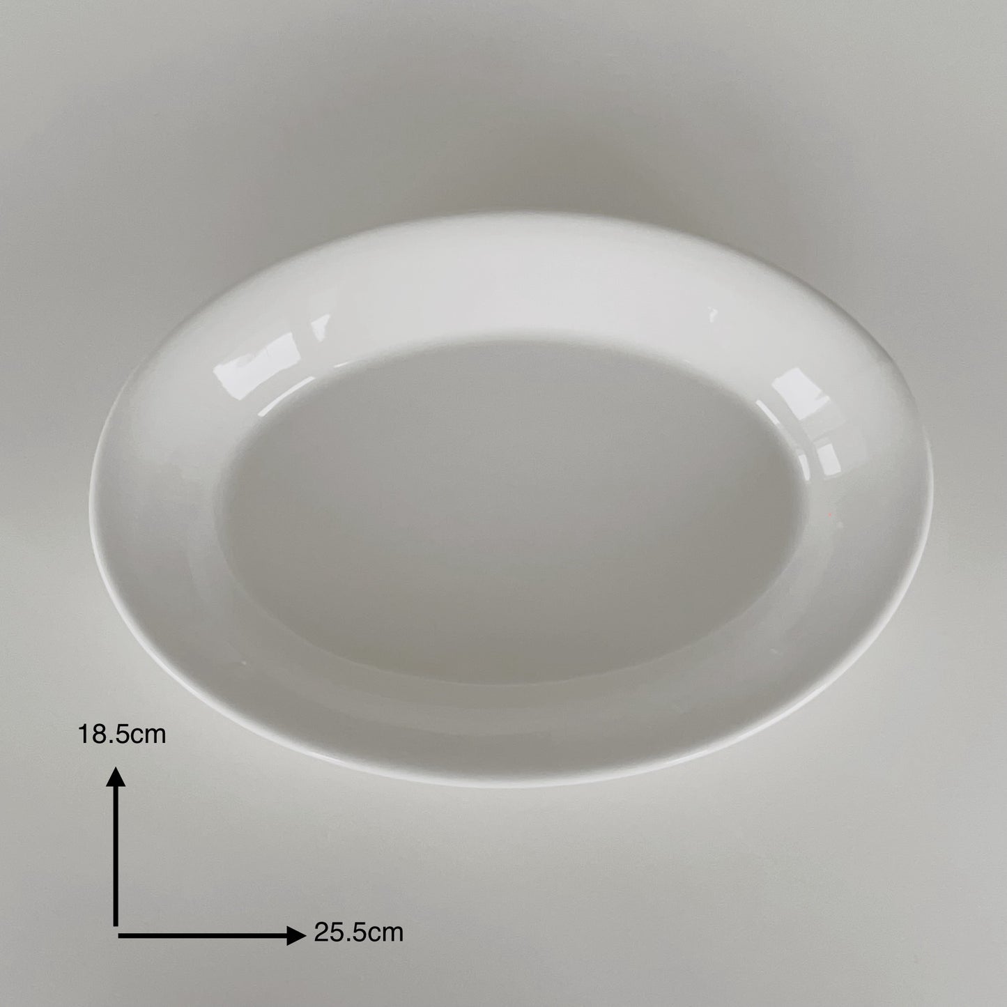 20% off - Milky Elegance Oval Dish