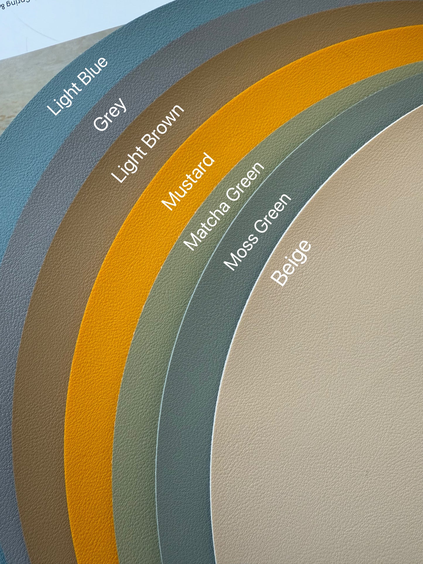 Nordic Style Leather Table Mat