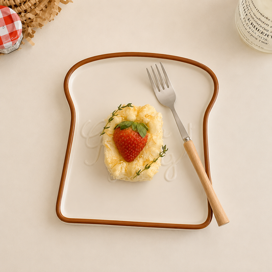 Morning Toast Plate