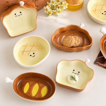 Toast Time Ceramic Sauce Dish