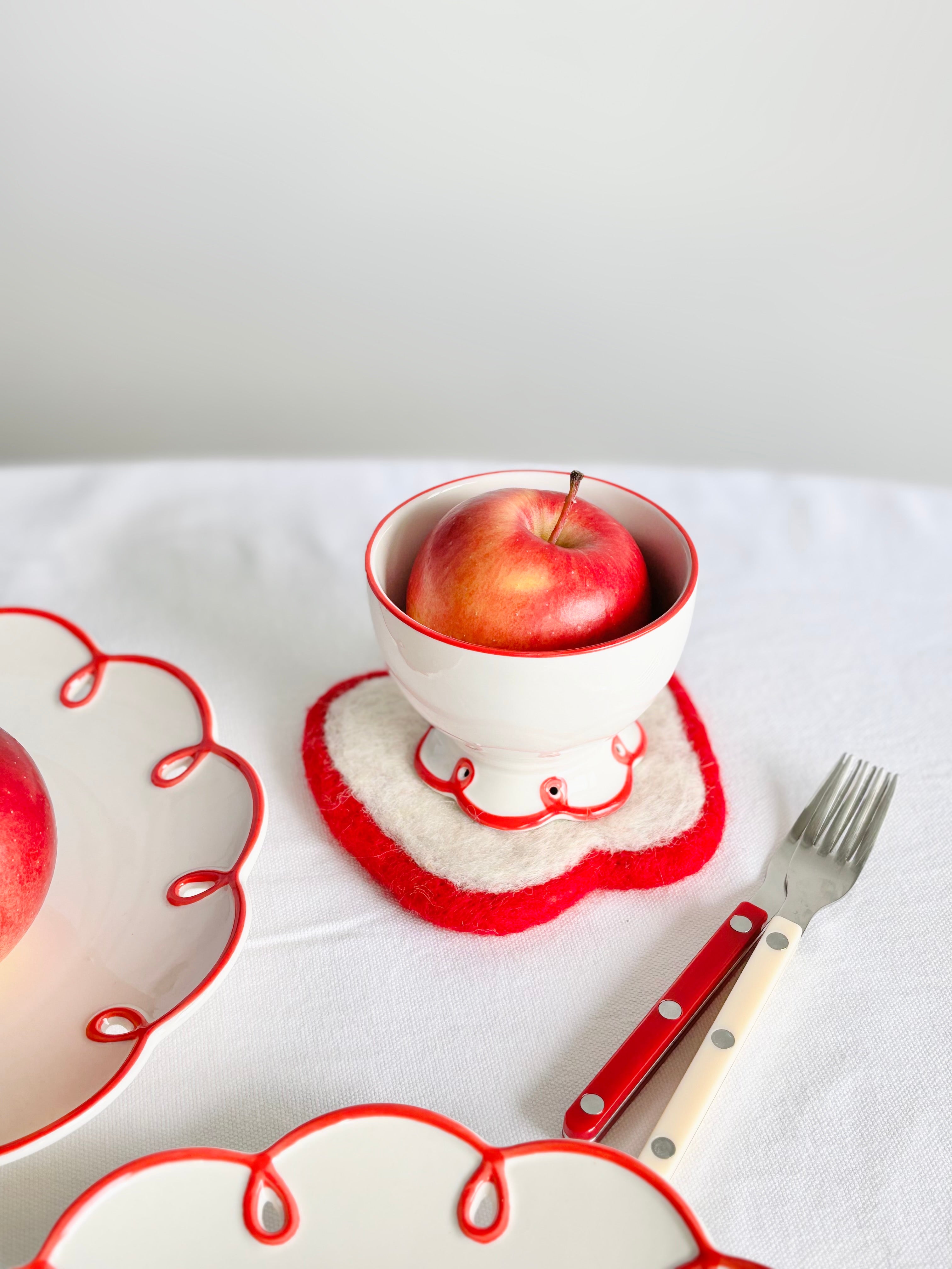 Apple plate set best sale