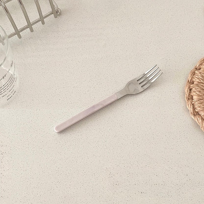 Marine Cutlery Set - Pink Marble Pattern