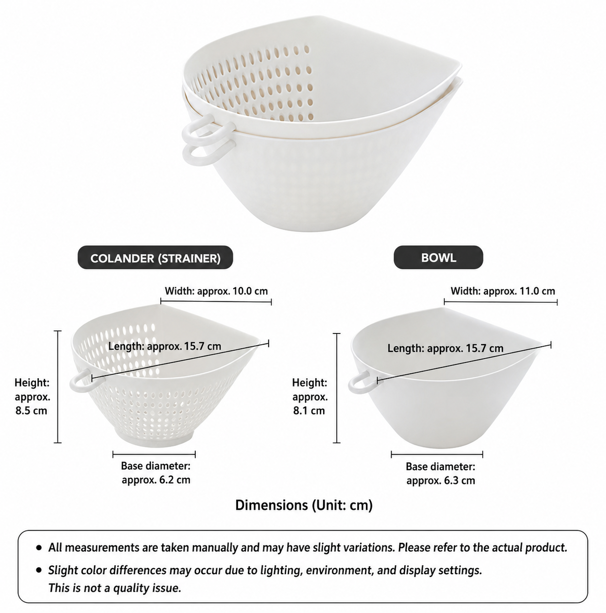 Dual-Layer Drain Basket Set