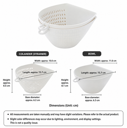 Dual-Layer Drain Basket Set