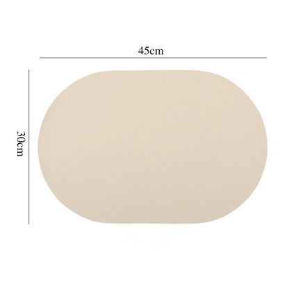 Nordic Style Leather Table Mat