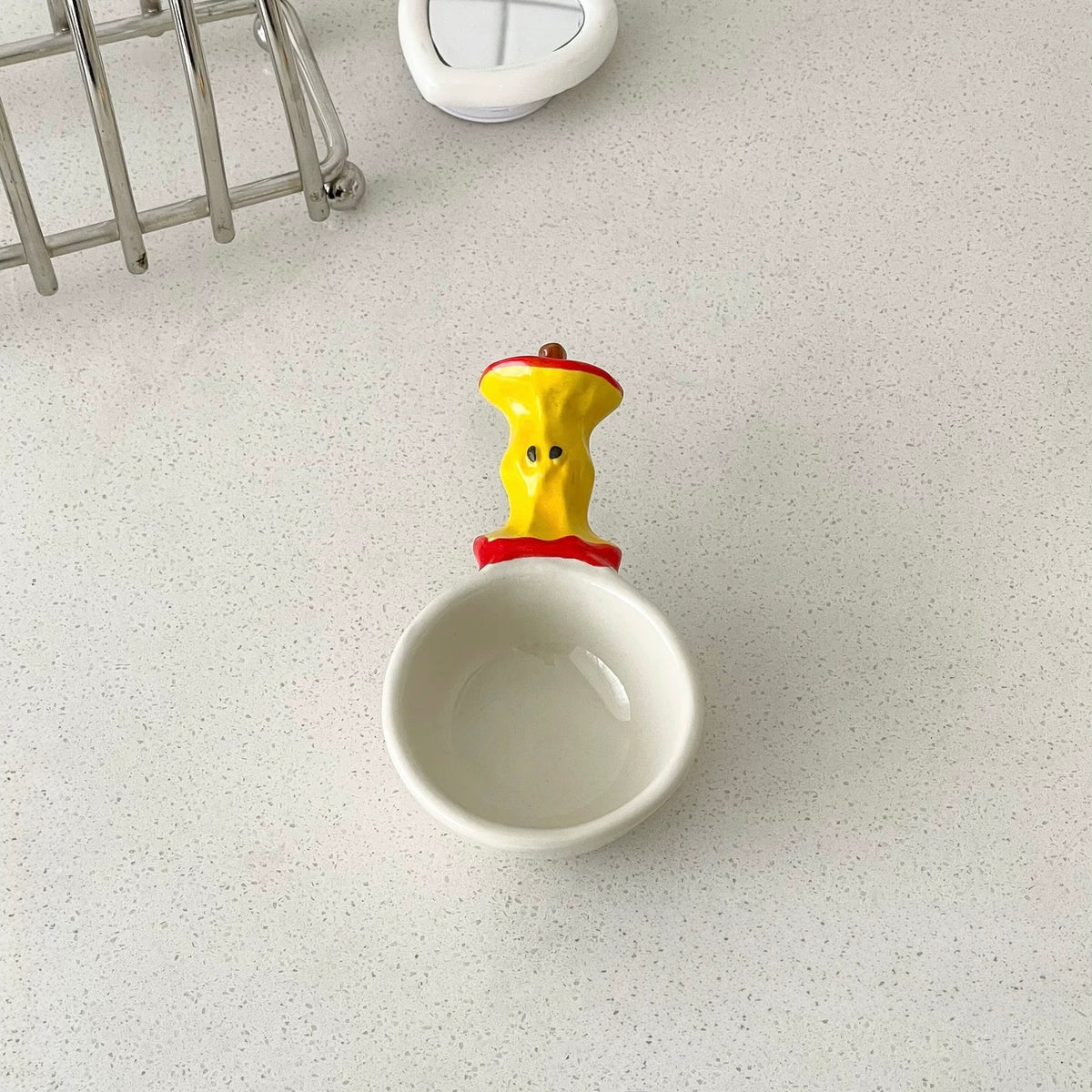Playful Handle Dipping Dish