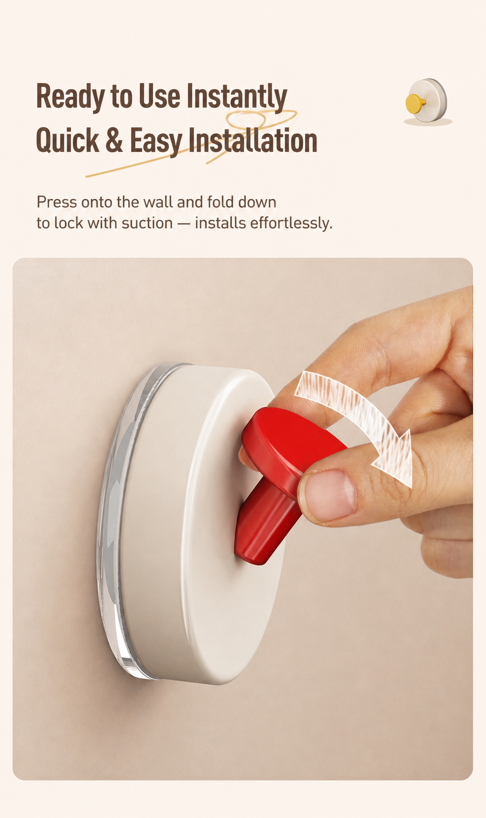 Candy Pop Suction Wall Hook (4 pcs)