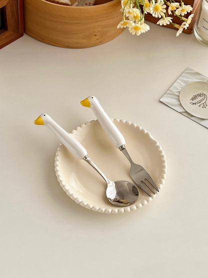 Ducky Spoon & Fork Set