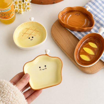 Toast Time Ceramic Sauce Dish
