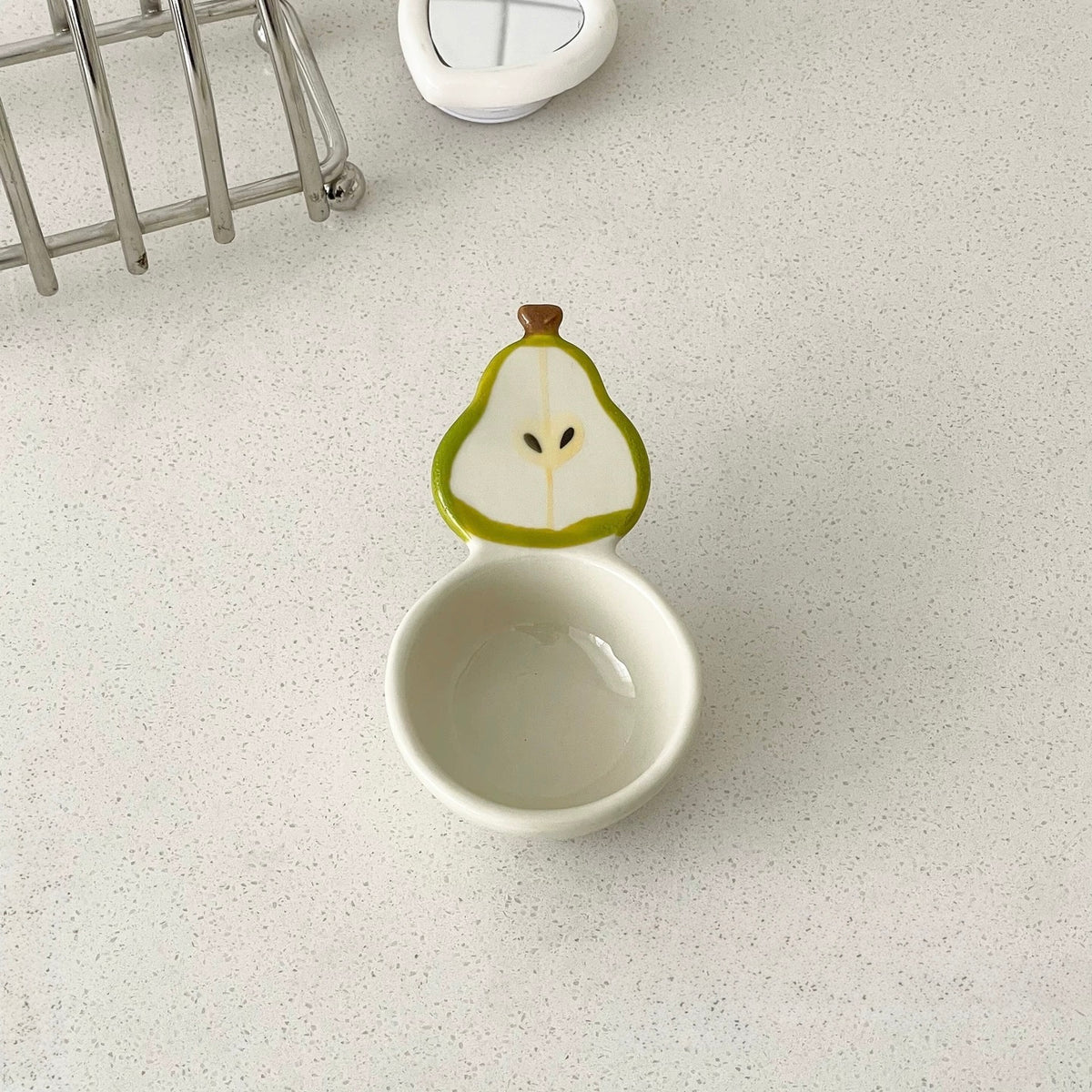 Playful Handle Dipping Dish