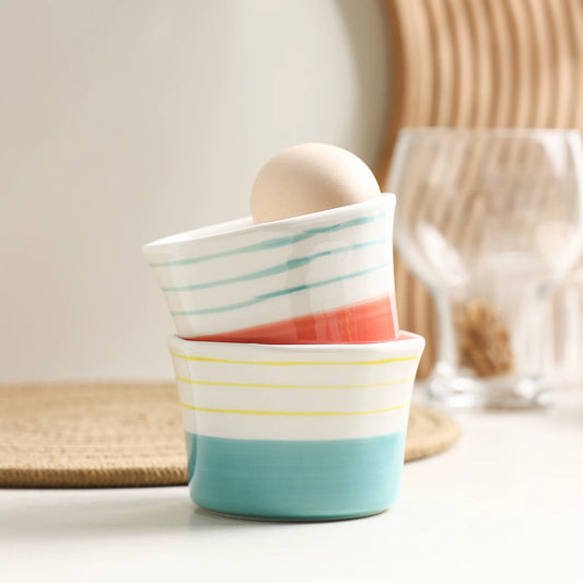 Sunset & Surf Ceramic Ramekin Bowls