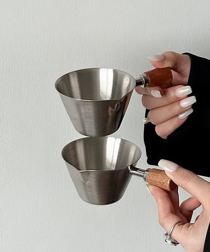 Walnut Handle Espresso Measuring Cup