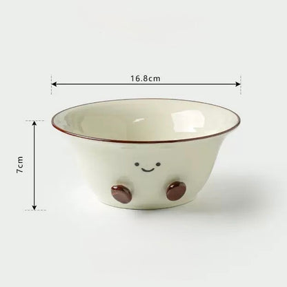 Smiley Bean Ceramic Collection-Medium Bowl