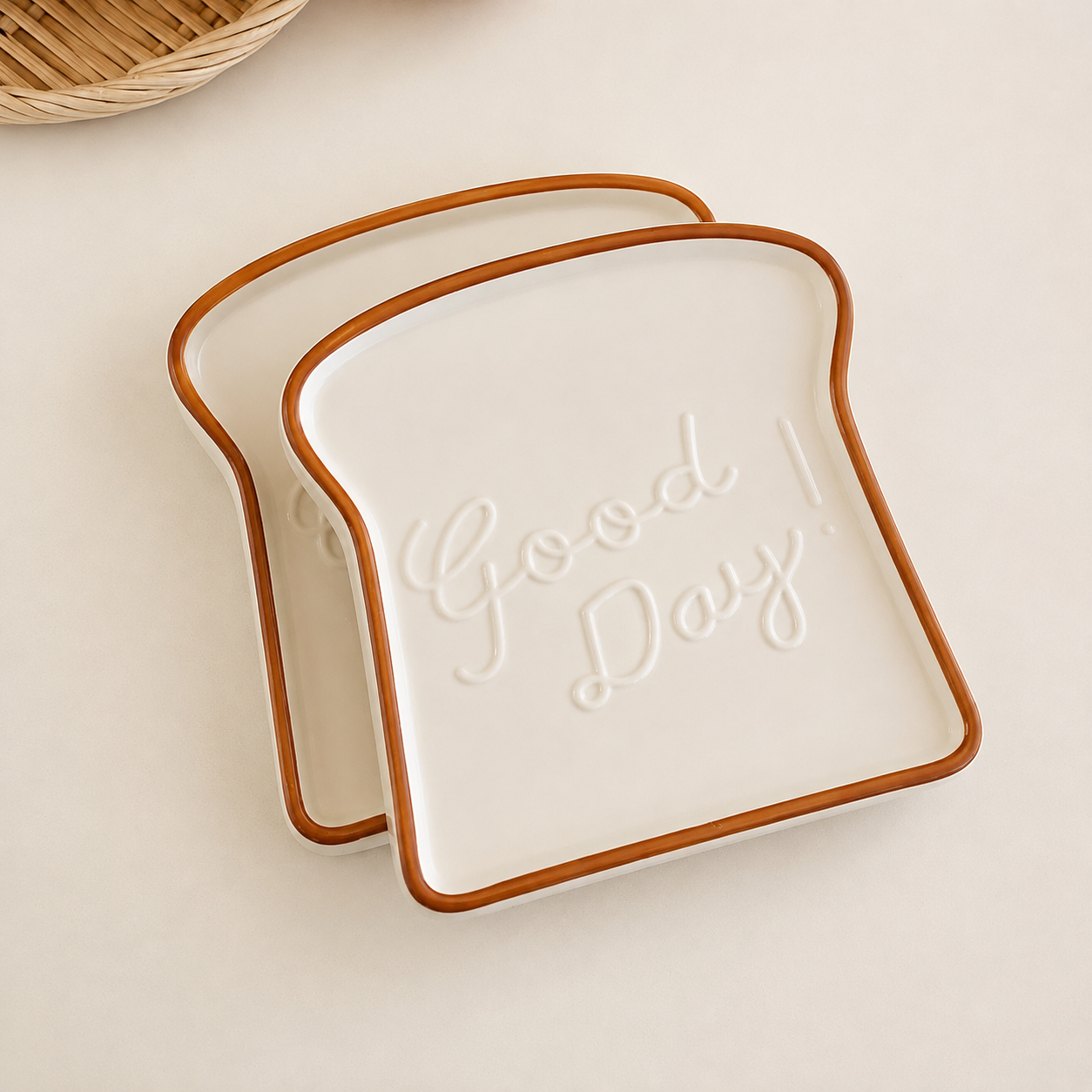 Morning Toast Plate