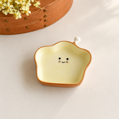 Toast Time Ceramic Sauce Dish
