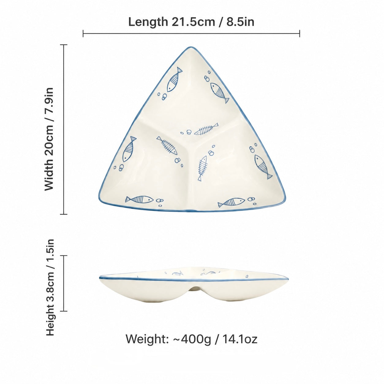 Coastal Catch Divided Plate