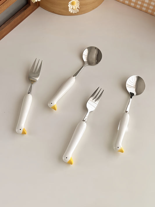 Ducky Spoon & Fork Set