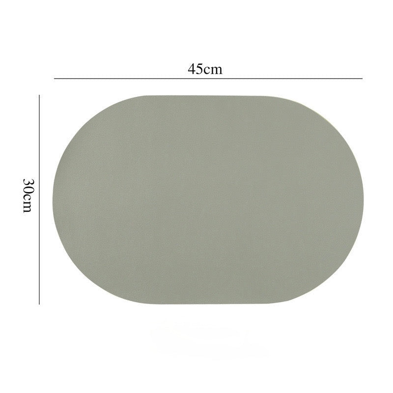 Nordic Style Leather Table Mat