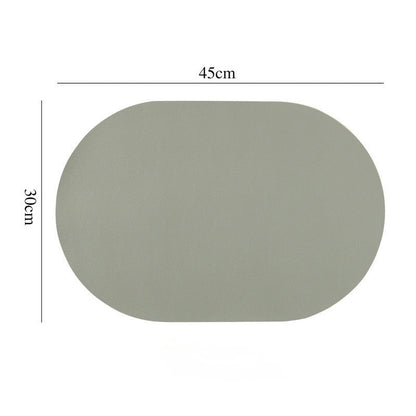 Nordic Style Leather Table Mat