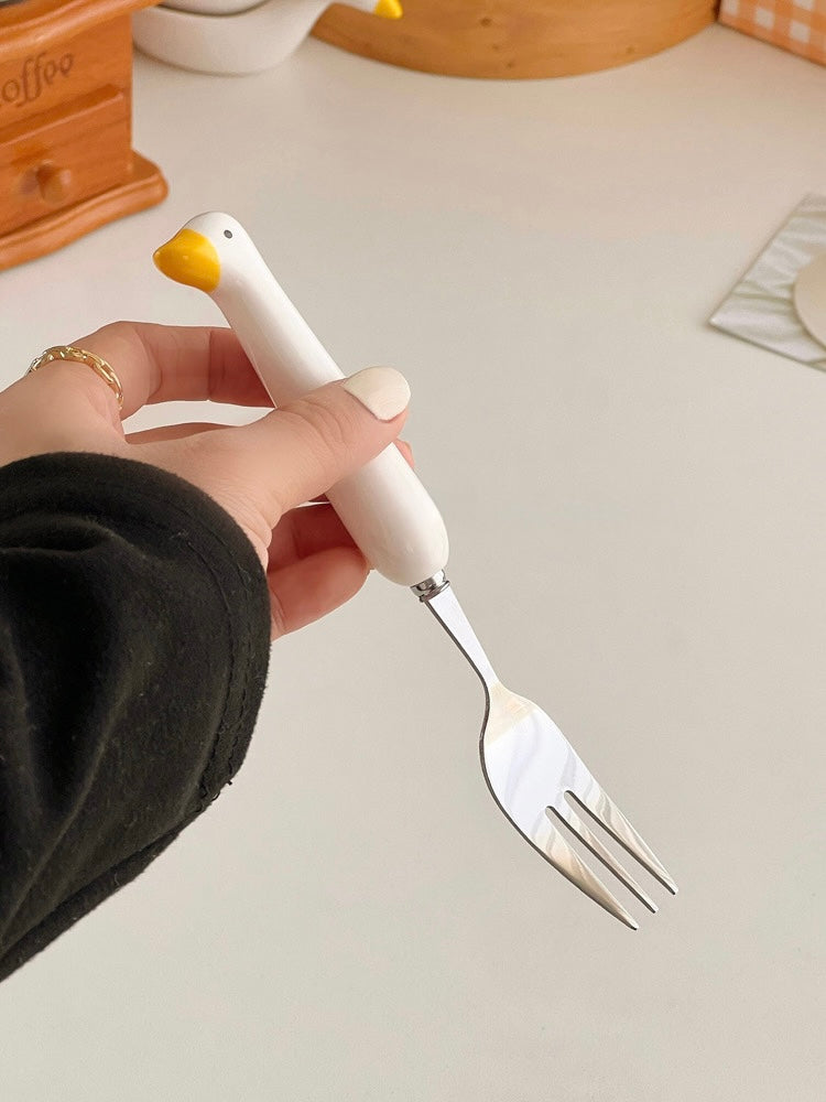 Ducky Spoon & Fork Set