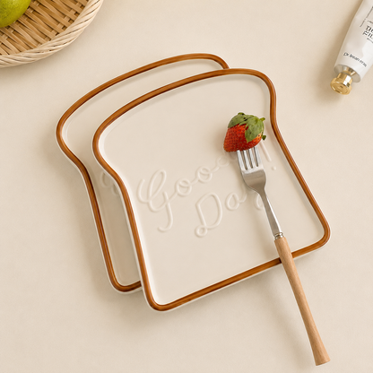 Morning Toast Plate