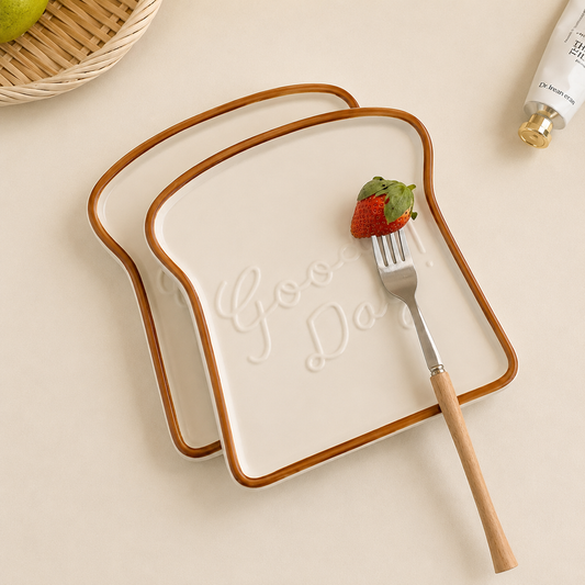 Morning Toast Plate