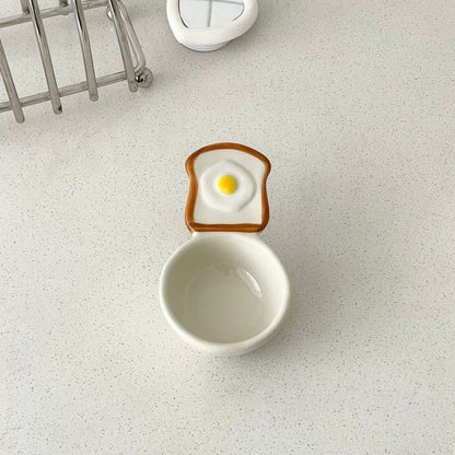 Playful Handle Dipping Dish
