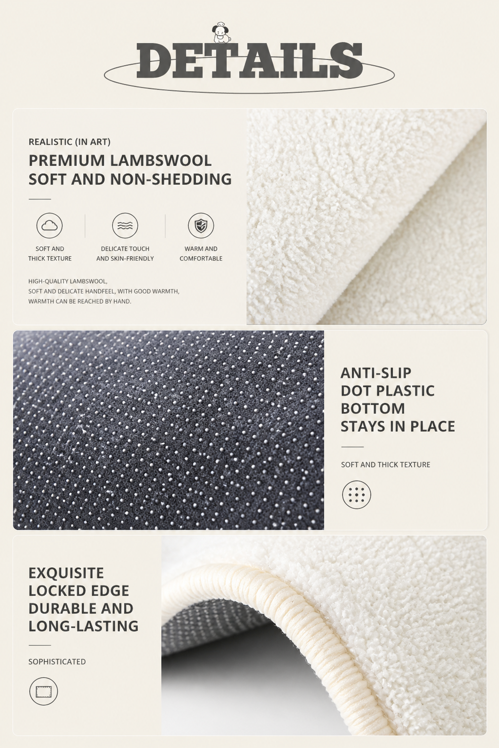 Playful Dachshund Plush Bath Mat