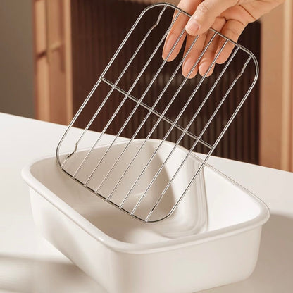 Ceramic Bake & Drain Dish