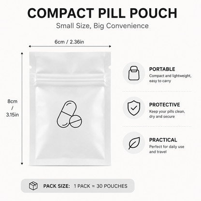 On-the-Go Pill Pouches (30 pcs/pack)
