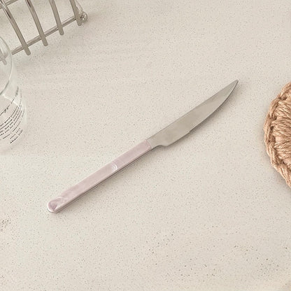 Marine Cutlery Set - Pink Marble Pattern