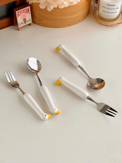 Ducky Spoon & Fork Set