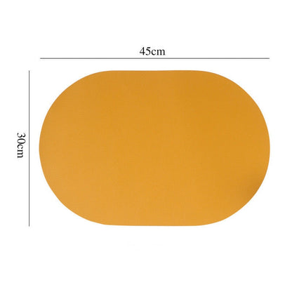 Nordic Style Leather Table Mat