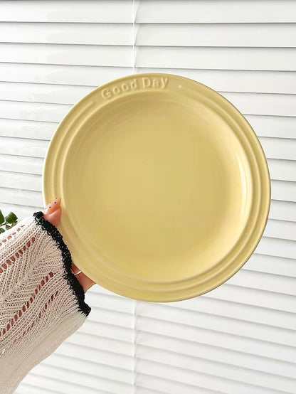 Crema Letter Plate