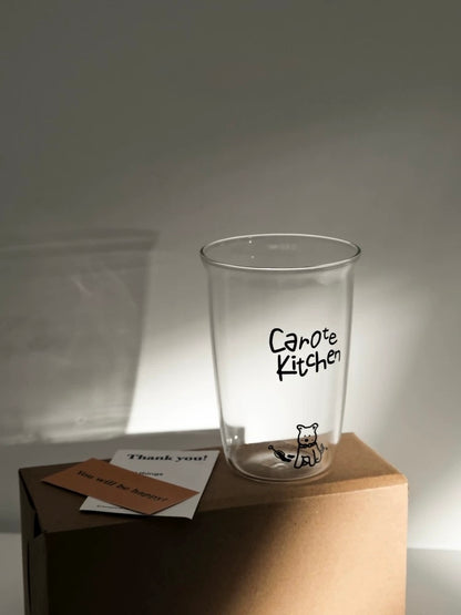 Puppy Café Glass