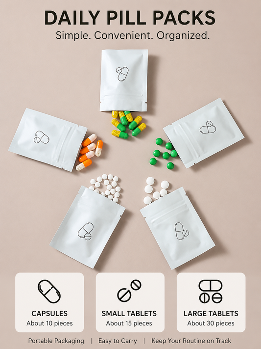 On-the-Go Pill Pouches (30 pcs/pack)