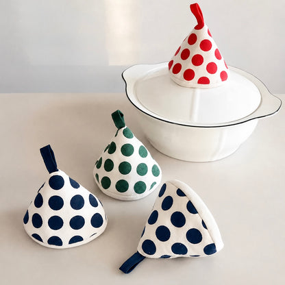 Polka Dot Pot Lid Handle Cover
