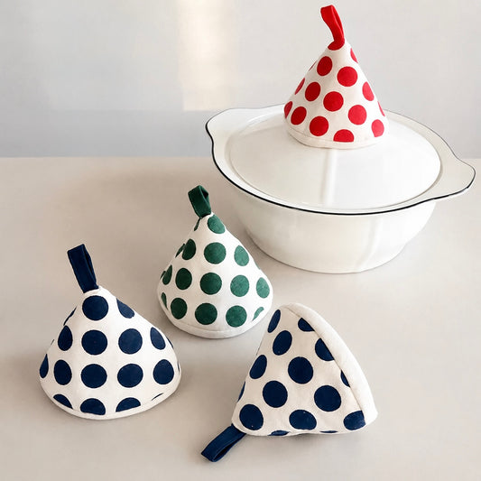 Polka Dot Pot Lid Handle Cover