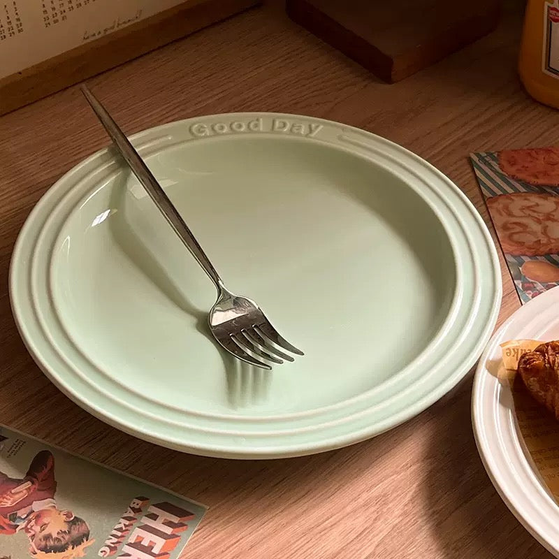 Crema Letter Plate