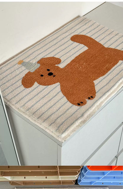 Cozy Puppy Plush Bath Mat