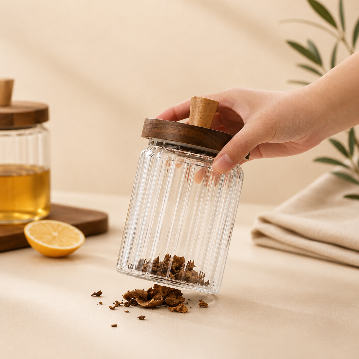 Everyday Glass Storage Jar
