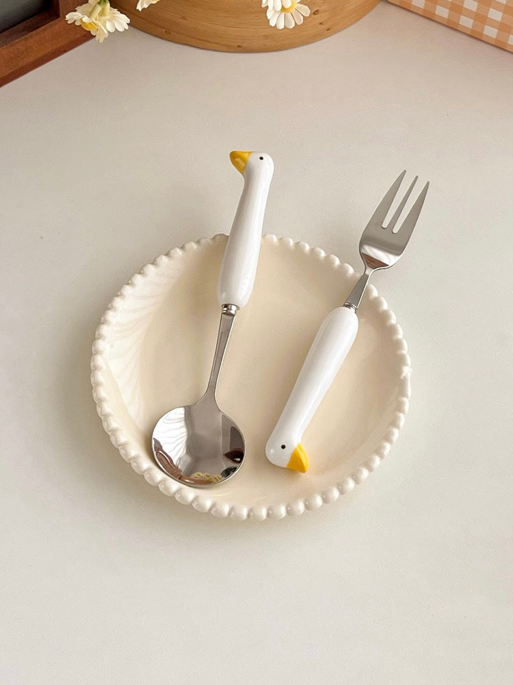 Ducky Spoon & Fork Set