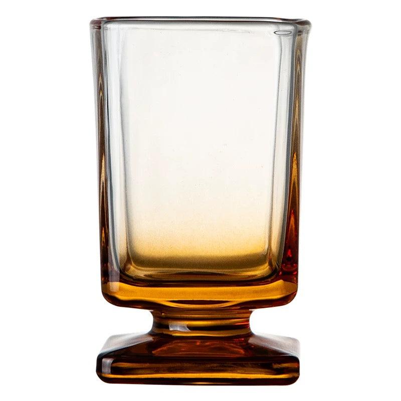 Amber Block Glass