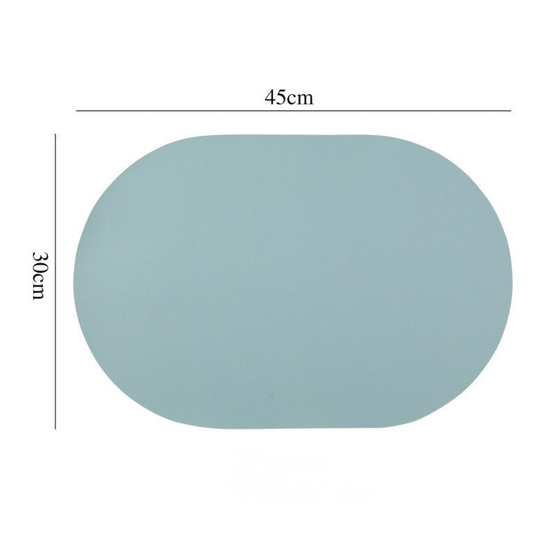 Nordic Style Leather Table Mat