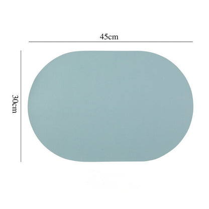 Nordic Style Leather Table Mat