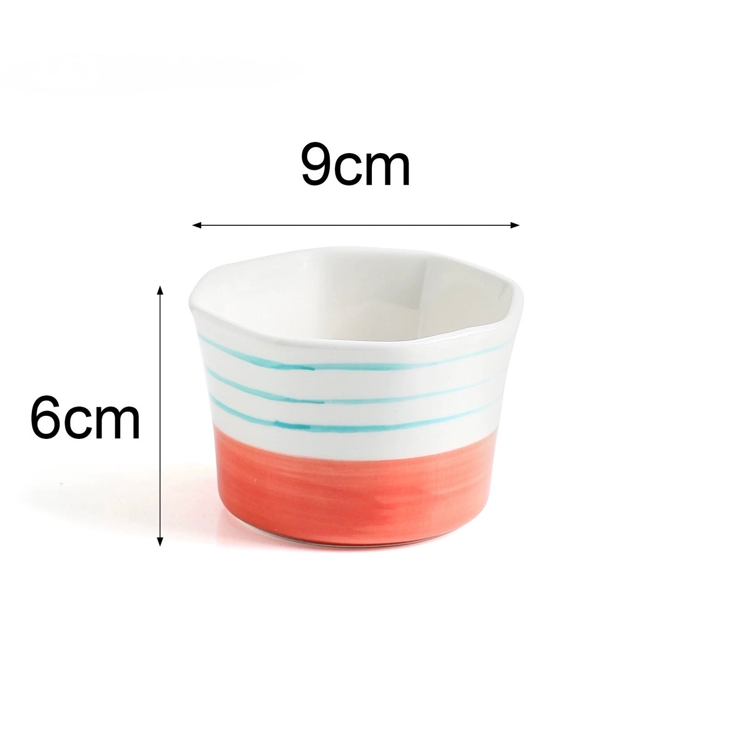 Sunset & Surf Ceramic Ramekin Bowls